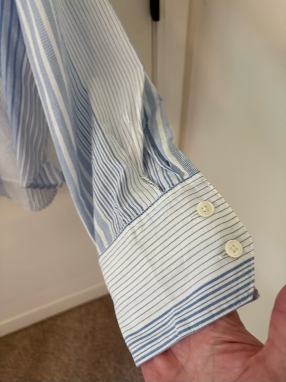 Madewell Notch Collar Popover Shirt. Size XL. - Picture 3 of 10